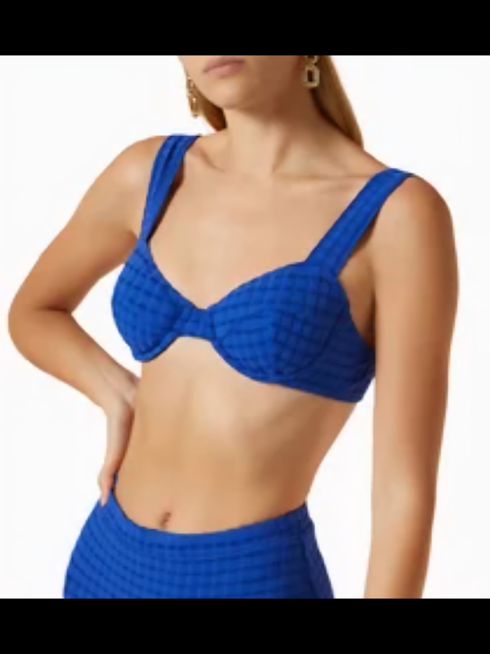 Solid & Striped The Lilo Bikini Top, Colbalt Blue,Large NWT,  Bottom Available**